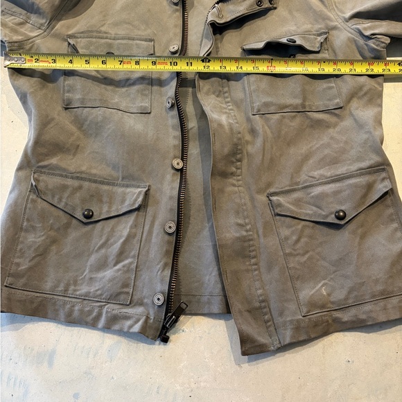 Gustin Men's Large 13.5 oz FIELD JACKET - WAXED CHARCOAL - Picture 4 of 5